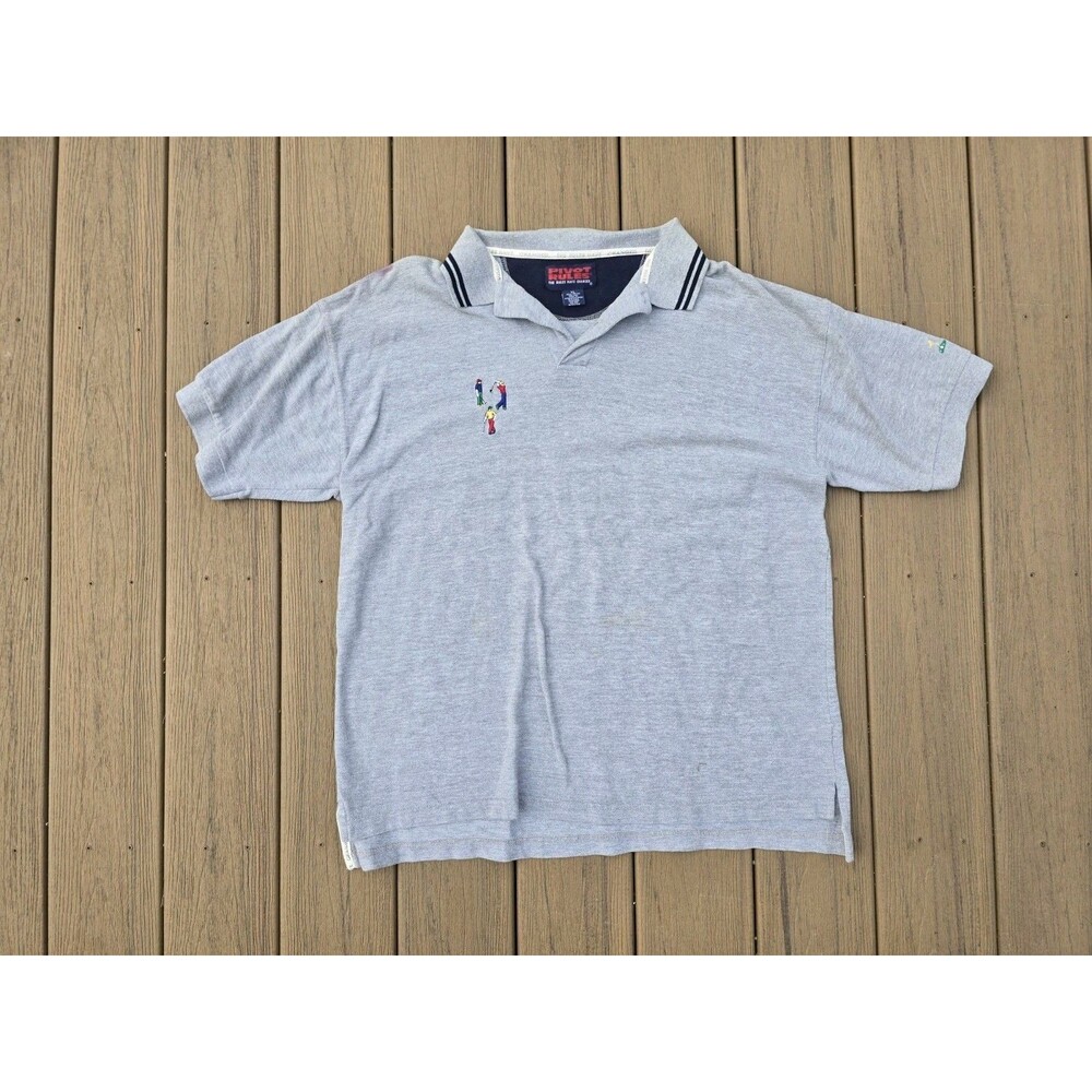 VTG Pivot Rules Men's Golf Polo Shirt Size XL Grey Short Sleeve